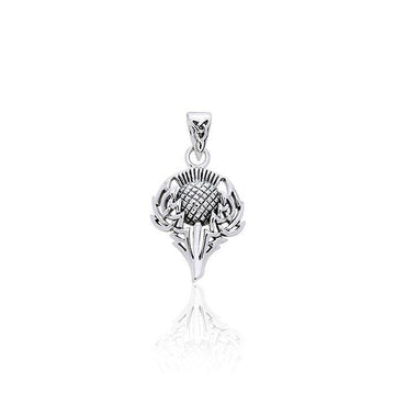TPD1004 Spirit Of Alba Thistle Silver - Jewelry